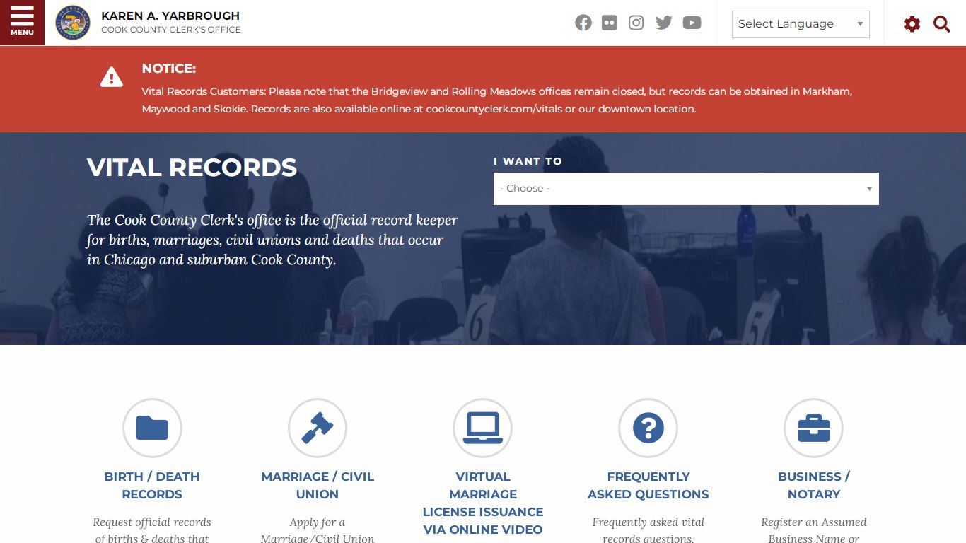 Vital Records | Cook County Clerk